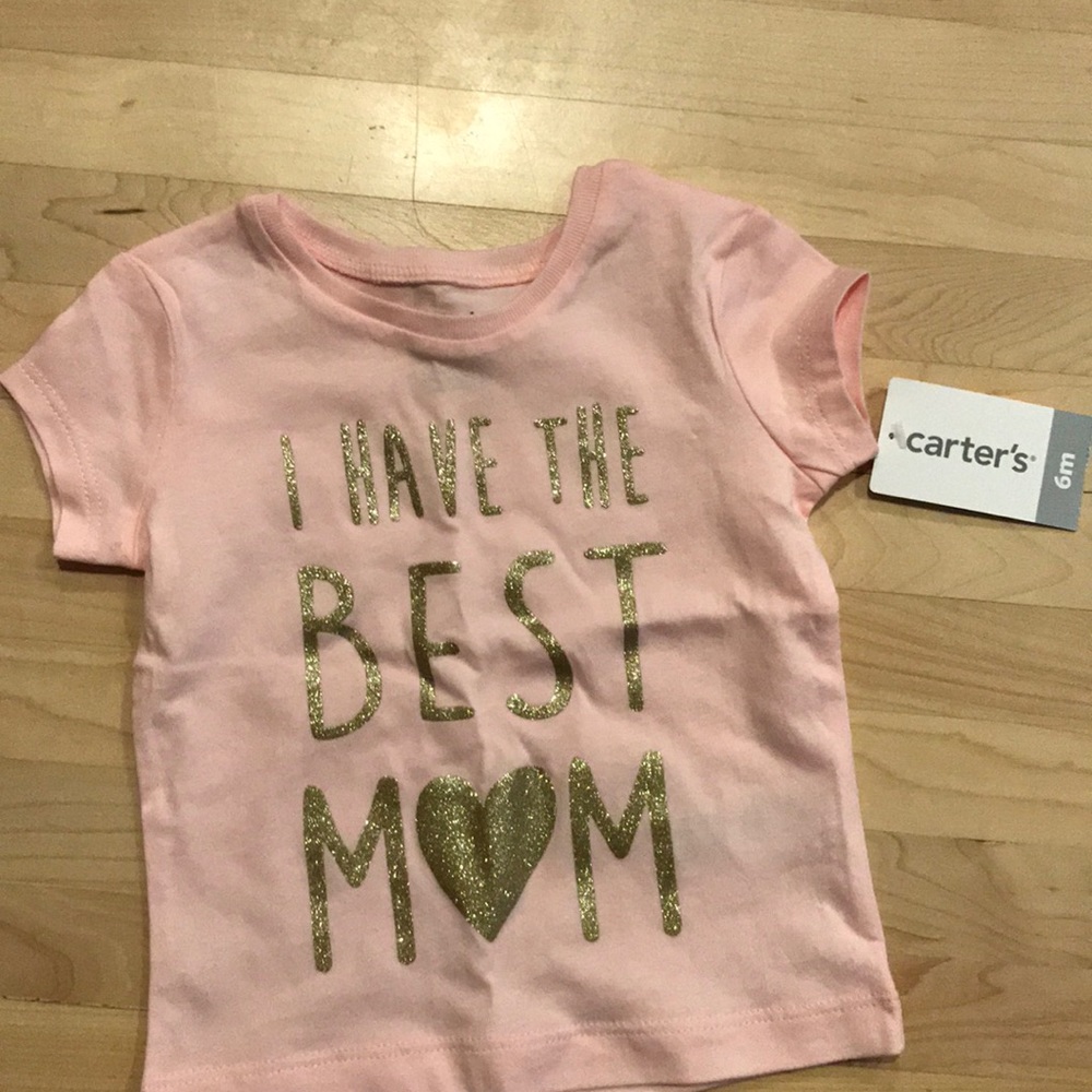 Pink and gold 6 month Carter’s T-shirt